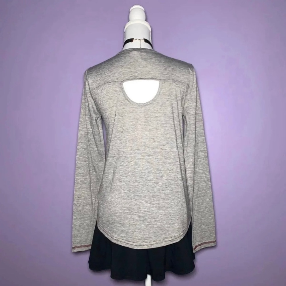 NWT Maroon and Gray Fair Isle Long Sleeve Top - Picture 6 of 7